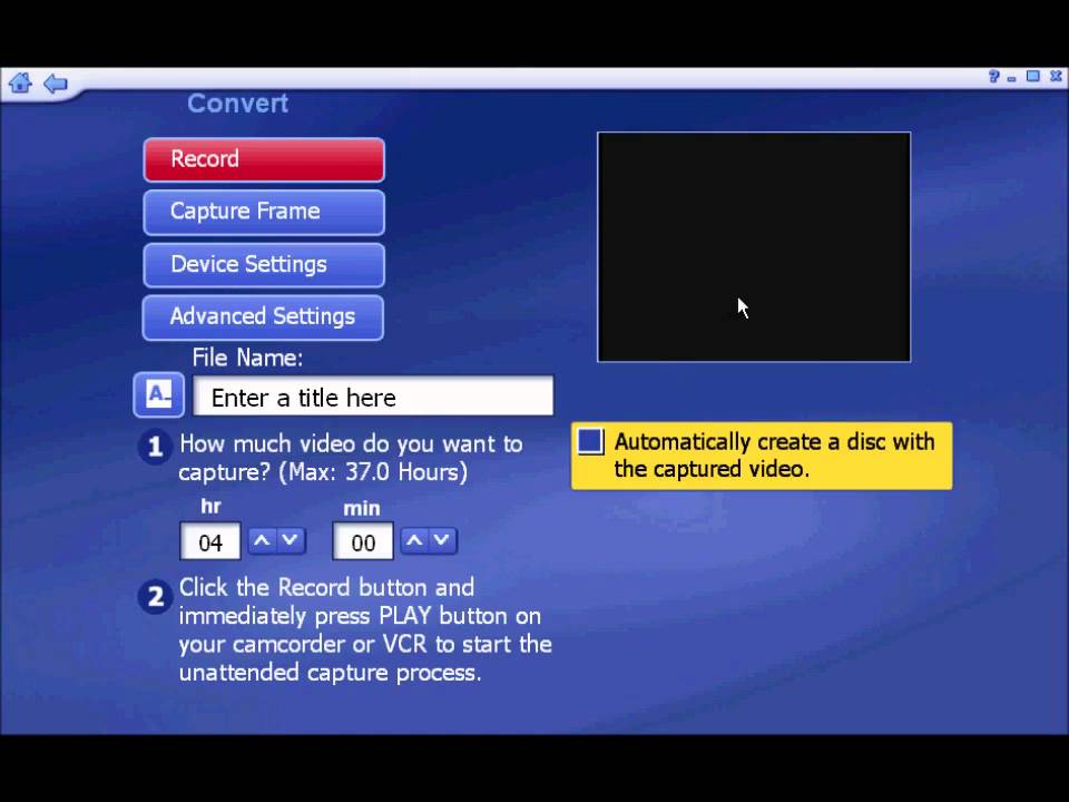 vcr 2 pc software download